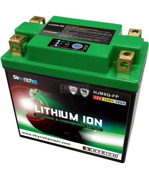 Bateria de litio Skyrich LIB9Q (Impermeable + indicador de carga)